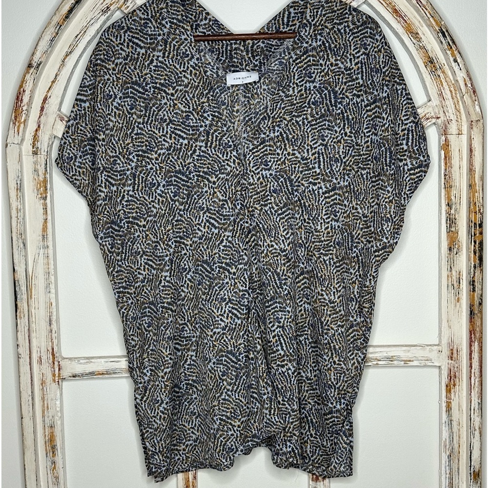 Adrienne Vittadini Short Sleeve V-neck Top